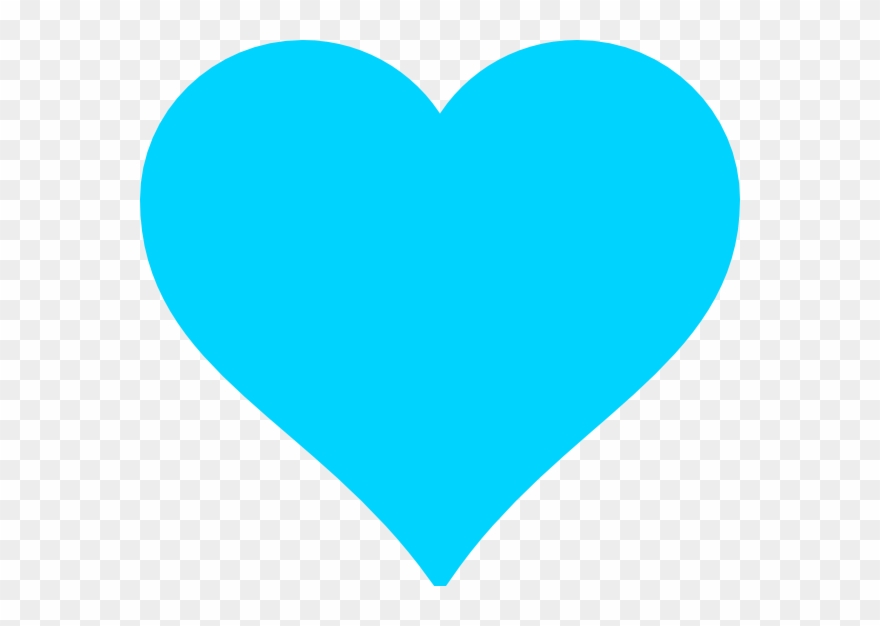 Heart Clipart Clipart Turquoise Blue - Teal Heart Clipart - Png Download