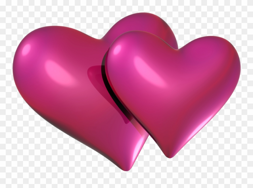 Valentine Pink Hearts Png Clipart - Red And Pink Hearts Transparent Png