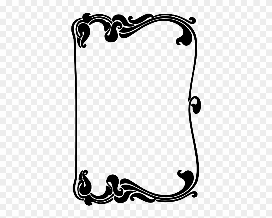 Borders And Frames Art Deco Borders Decorative Borders - Free Vector Art Nouveau Borders Clipart