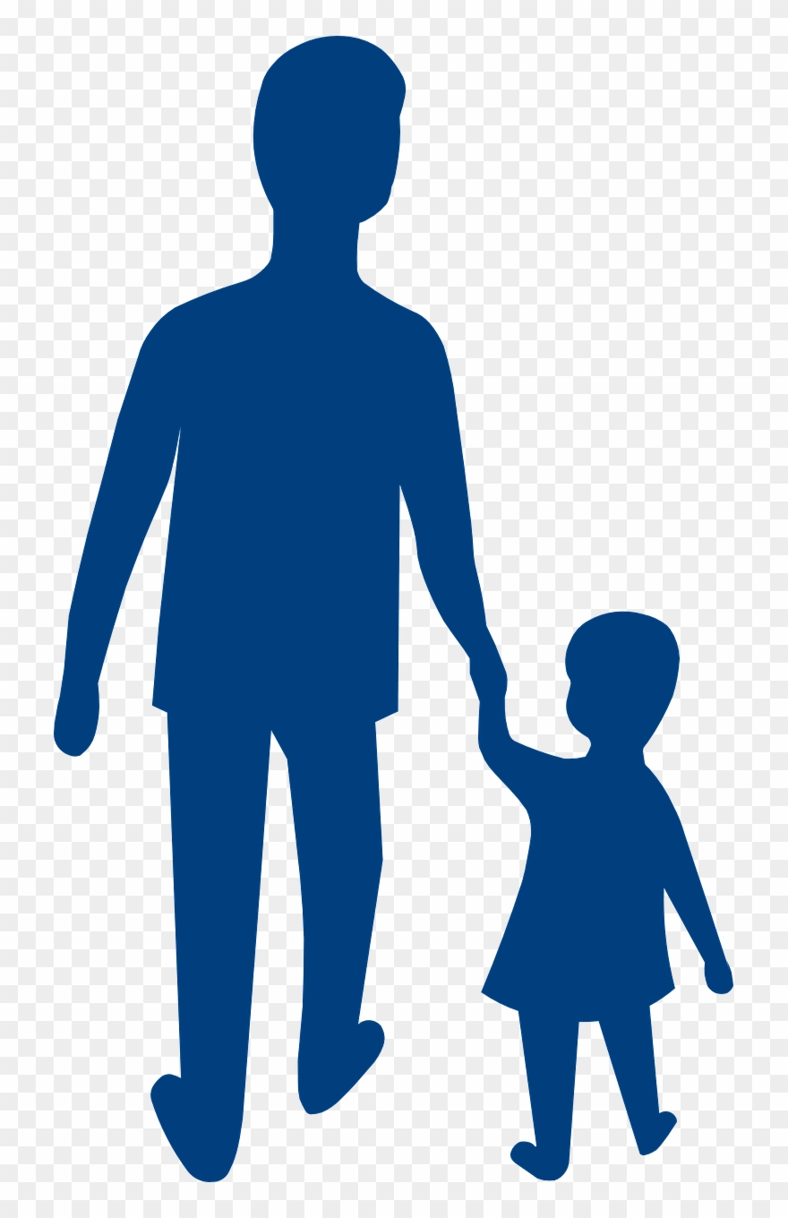 Father Child Silhouette - Son And Father Png Clipart