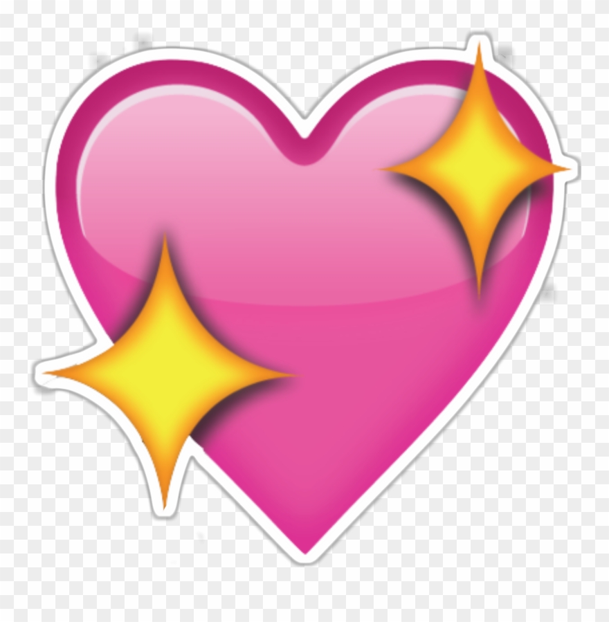 Heart Clipart Clipart Long Heart - Pink Emoji Heart Png Transparent Png