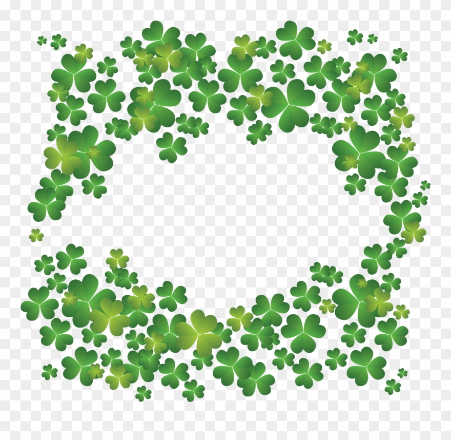 Image Royalty Free Four Leaf Shamrock Saint Patricks - Four Leaf Clovers Clip Art - Png Download