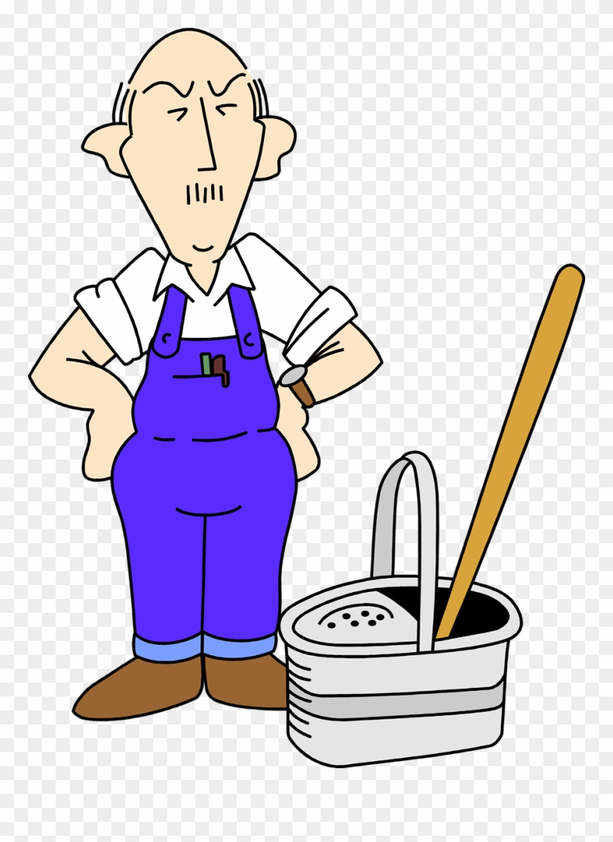 Cleaning Both Genders Clipart - Janitors Clipart - Png Download