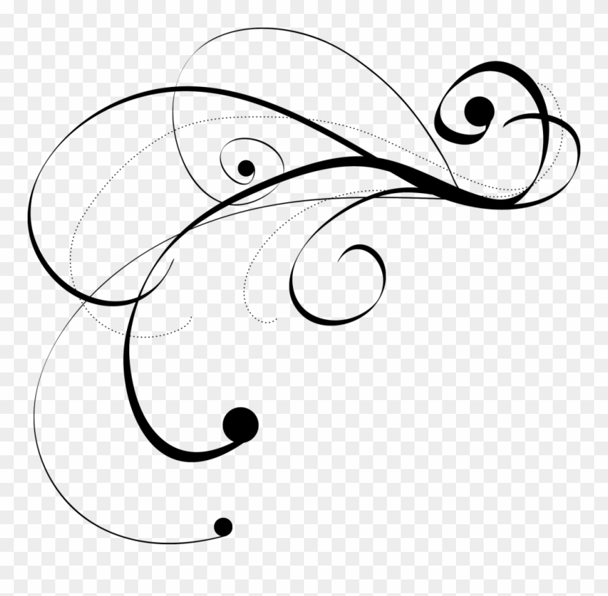 Wedding Flourish Cliparts - Flourishes Vector Png Transparent Png