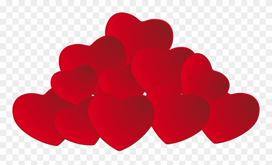 Pile Of Hearts Png Clipart - Heart Png Cartoon Transparent Png