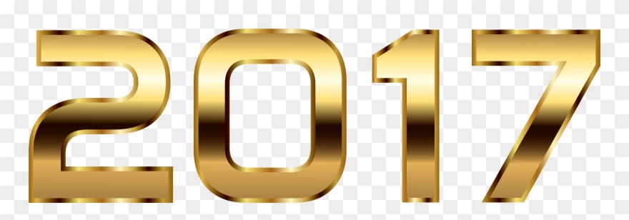 2017 Gold Numbers Png Clipart