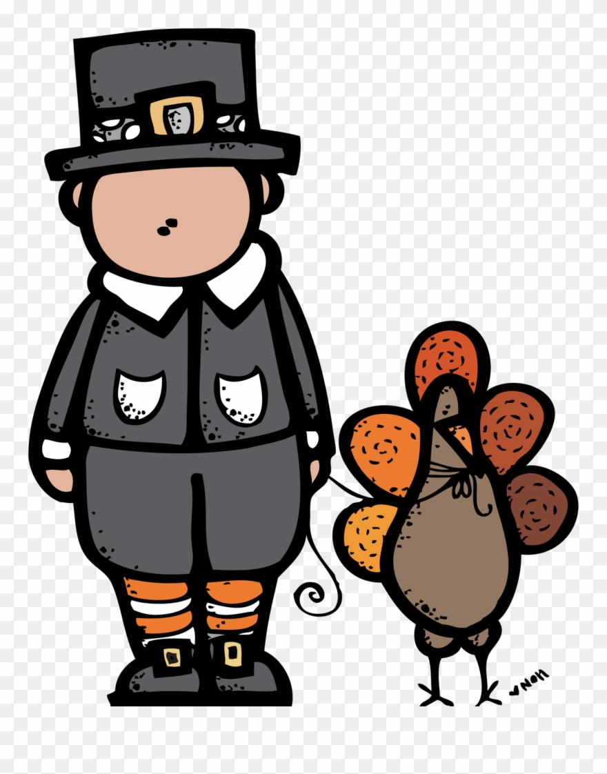 Pilgrim Clipart Free - Melonheadz Thanksgiving Clipart - Png Download