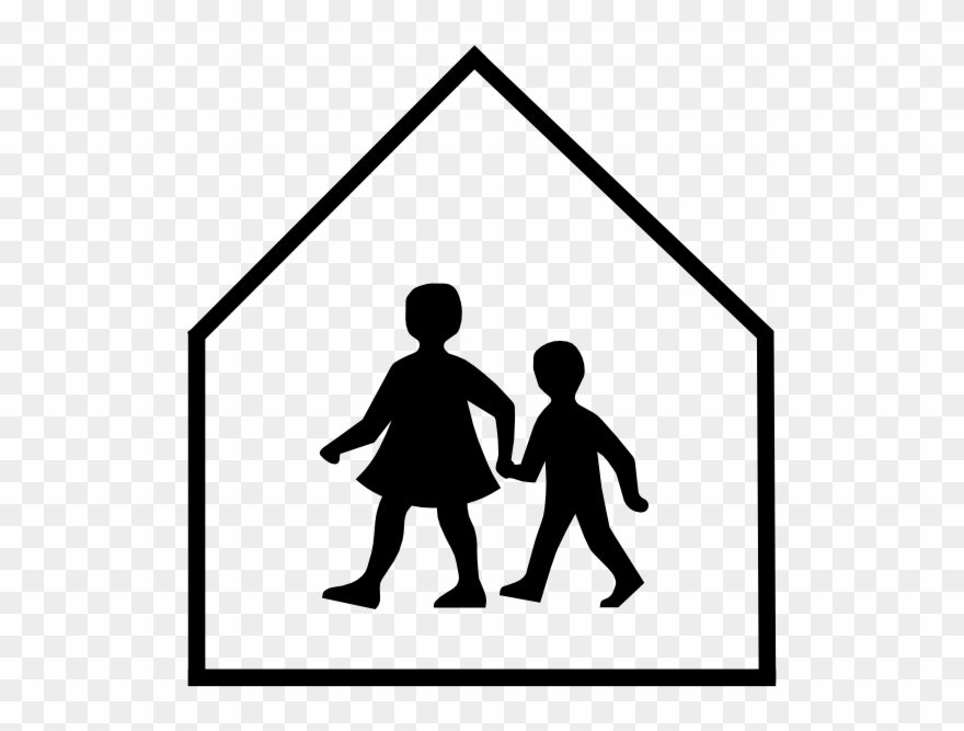 Totetude School Crossing Sign Clip Art - School Children Crossing - Png Download