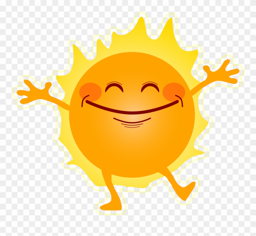 Happy Sunshine Vector Clipart - Happy Sunshine - Png Download