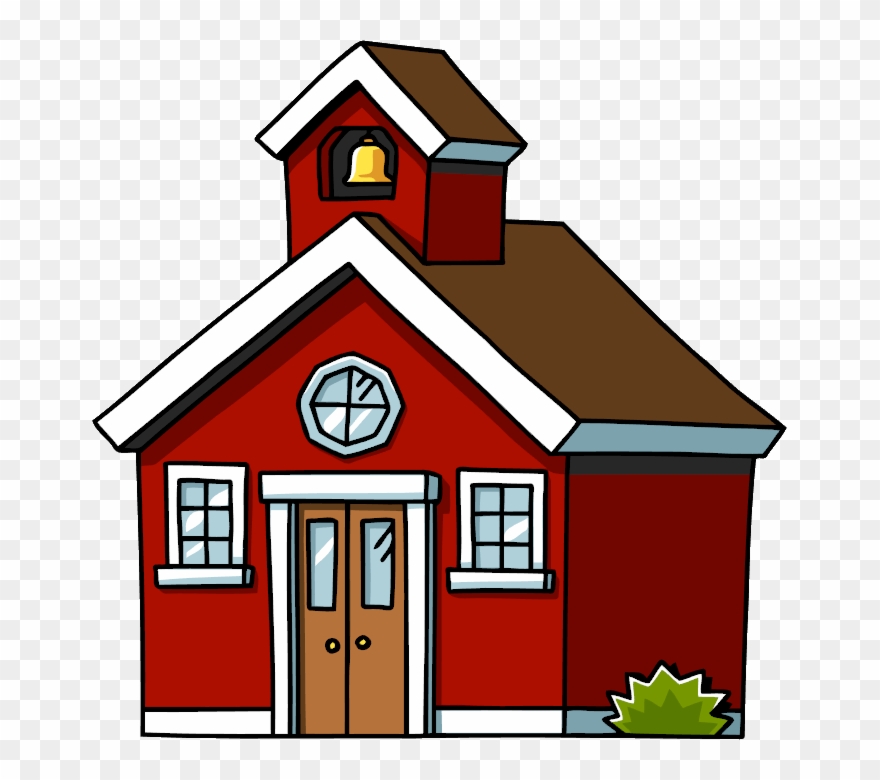 School House Clip Art House The Cliparts - Red School House Clipart - Png Download