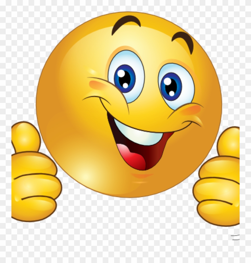 Fall Happy Clipart Smiley Face Emotions Clip Art Thumbs - Big Thumbs Up Cartoon - Png Download