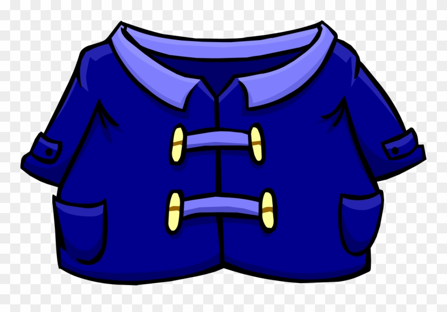 Jacket Clipart Blue Raincoat - Png Download