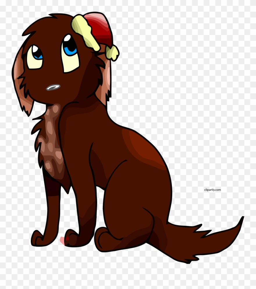 Christmas Cartoon Dog Clipart Png - Animated Cute Christmas Pets Transparent Png