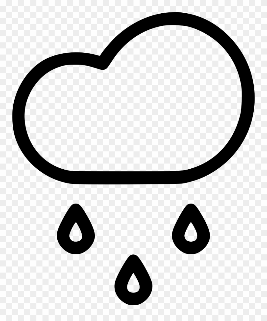 Cloud Drizzle Weather Svg - Rain Clipart
