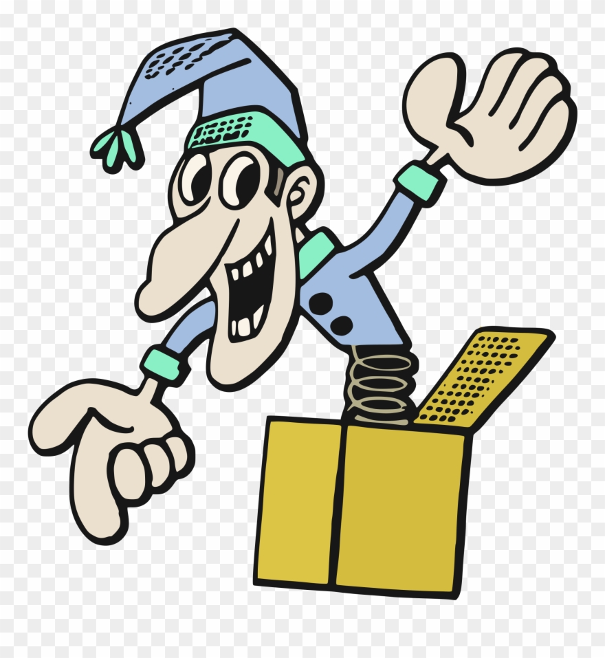 Big Image - Jack In The Box Drawing Clipart