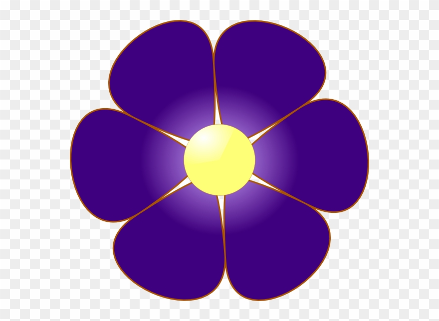 Violet Flowers Clip Art - Png Download