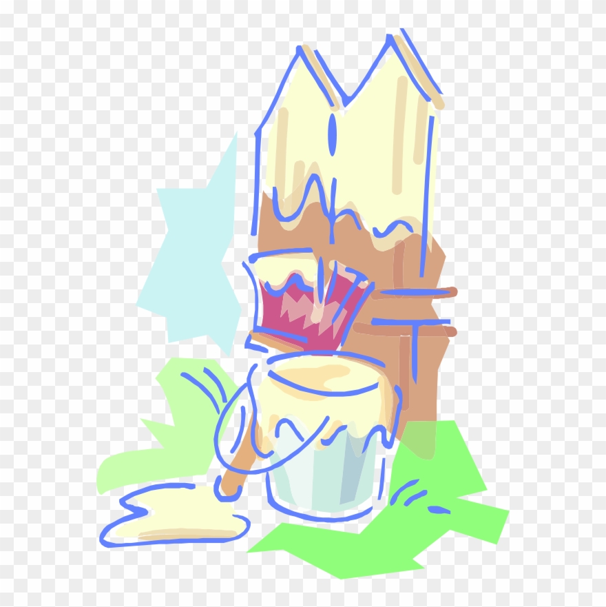 Free Painting A Fence - Paint Clipart
