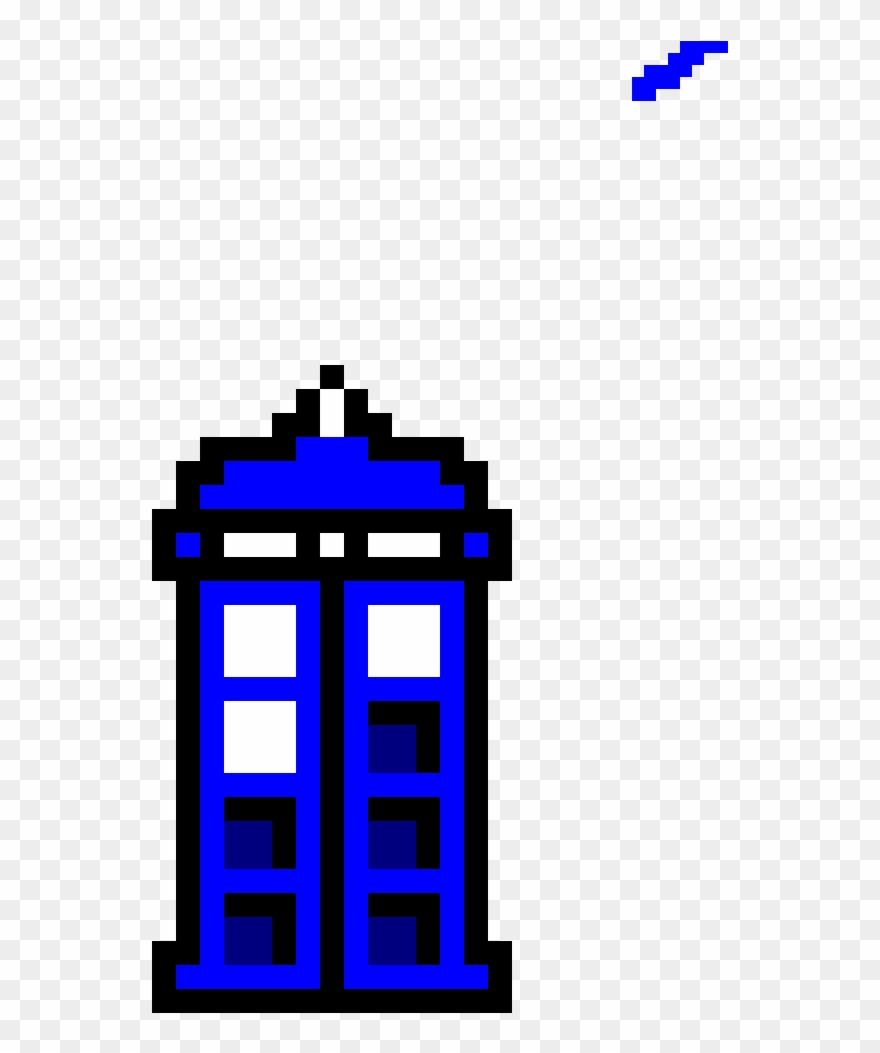 Tardis - Doctor Who Tardis Perler Beads Clipart