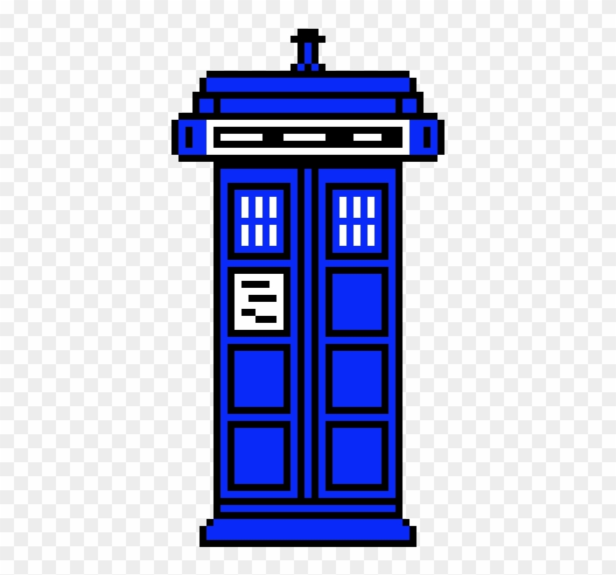 Tardis - Pixel Art Clipart