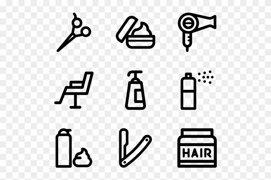 Clip Free Download Hairdresser Packs Svg Psd Png Eps - Beauty Salon Icons Free Transparent Png