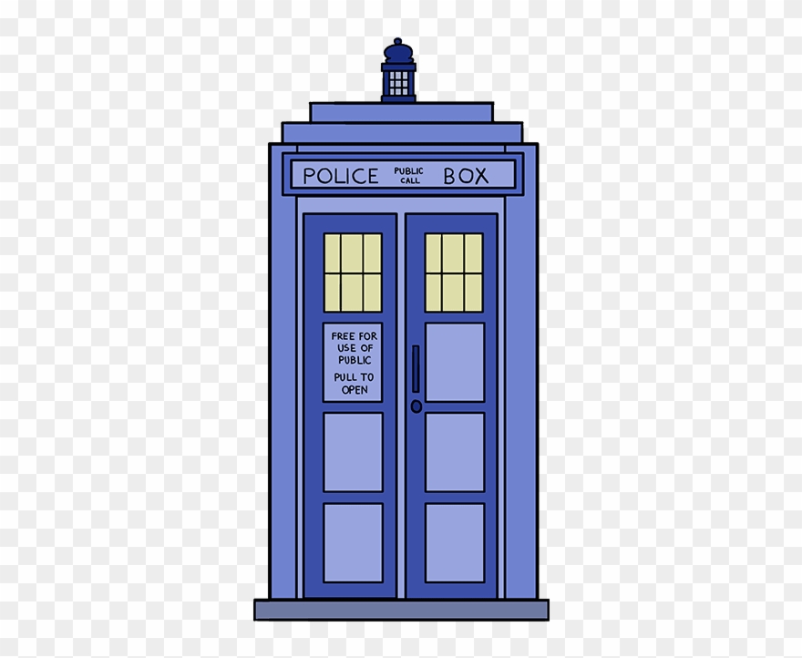 How To Draw Tardis - Drawing Clipart
