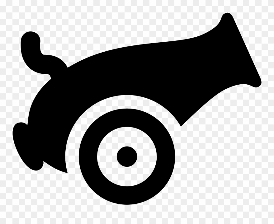 Boombox Clipart - Cannon Icon Png Transparent Png