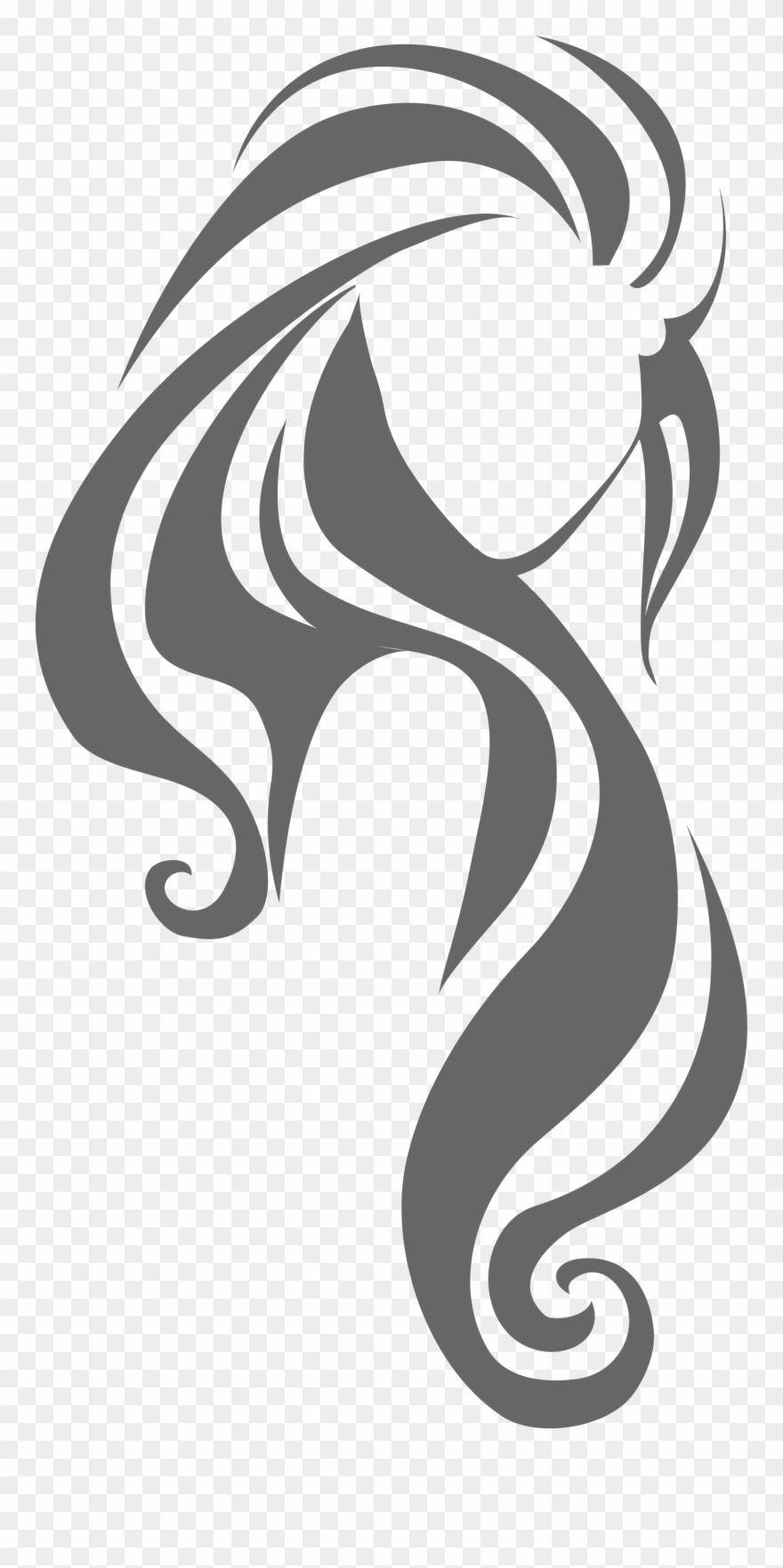 Dark Hair Clipart Hair Care - Hair Vector Icon - Png Download