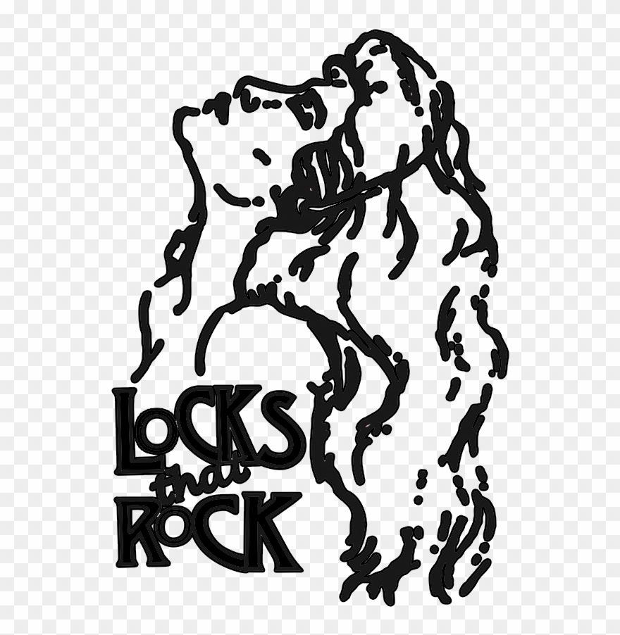 Locks That Rock Hair Design Clipart