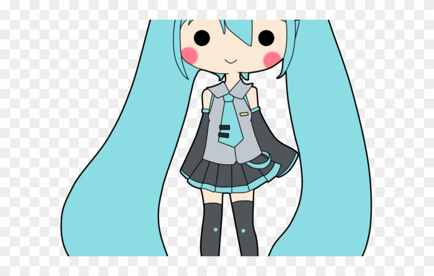 Hatsune Miku Clipart Simple - Hatsune Miku - Png Download