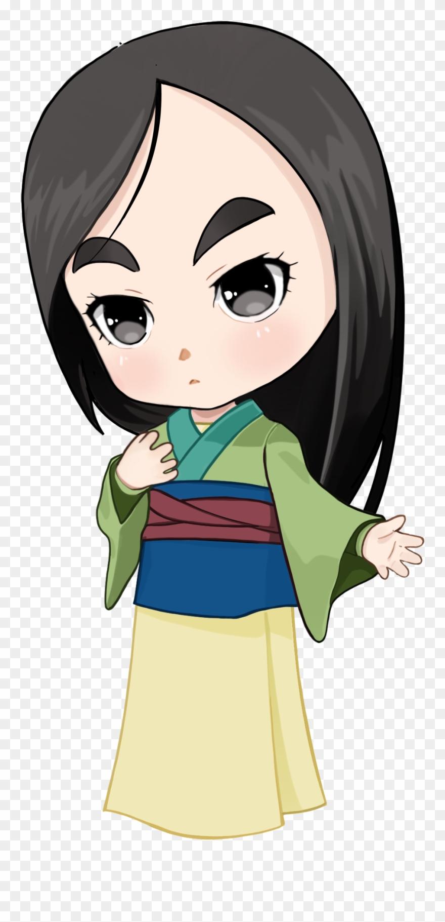 Mulan Disney Princess By Cathpalug On Etsy Clip Art - Clip Art - Png Download