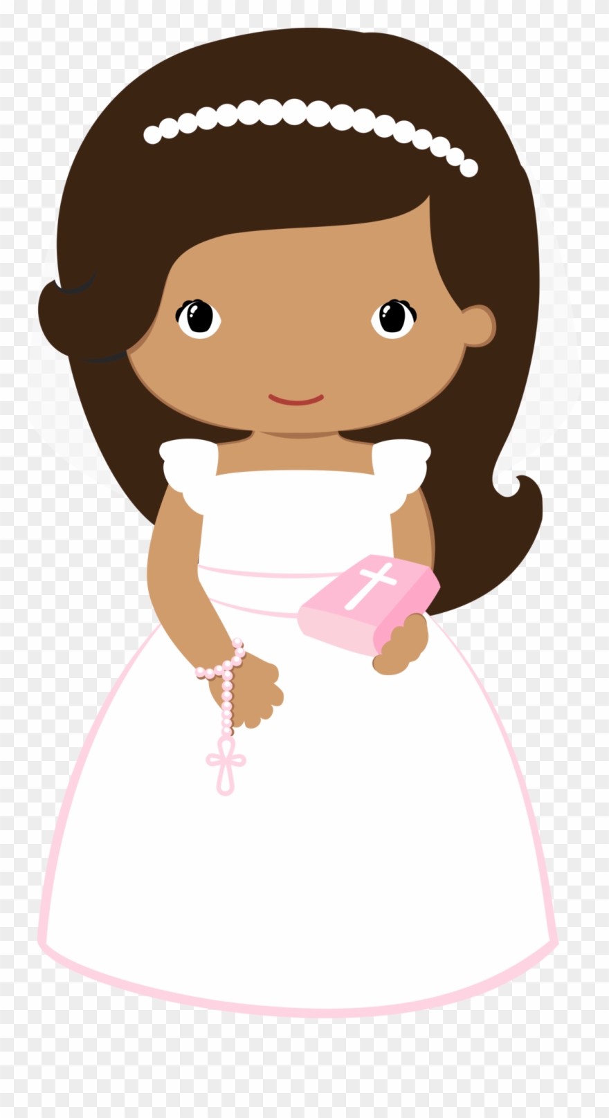 Clip Hair Toddler - Niña Primera Comunion Png Transparent Png