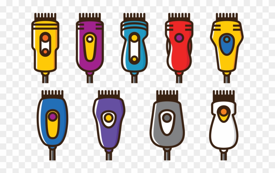 Vector Hair Clippers Icons - Hair Clipper Cartoon - Png Download