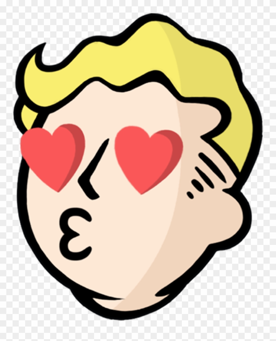 @officialstars 🍀👑↗ Fallout Love Funny Blonde Hearts - Fallout 4 Transparent Gif Clipart