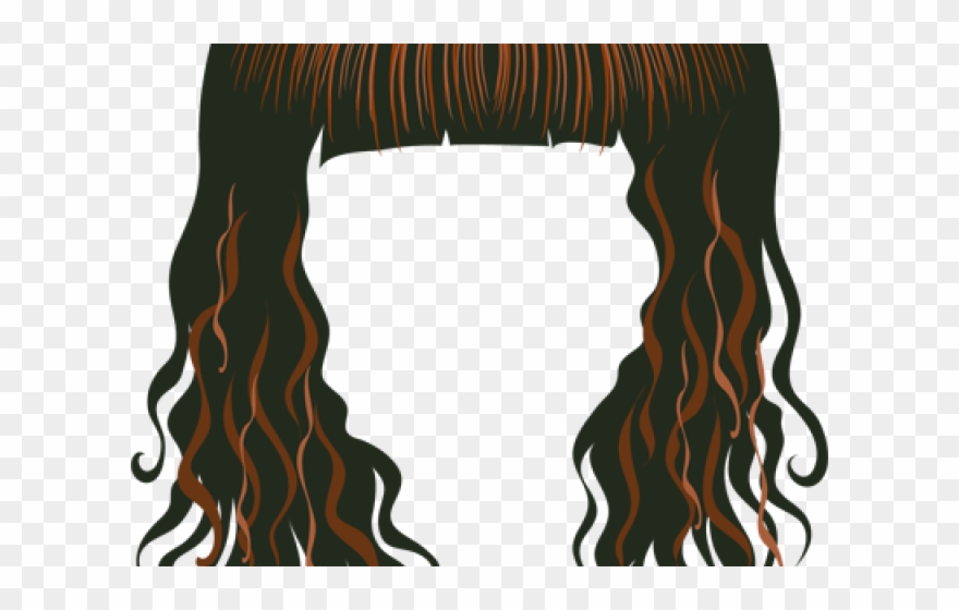 Brown Hair Clipart - Clip Art Of Wig - Png Download
