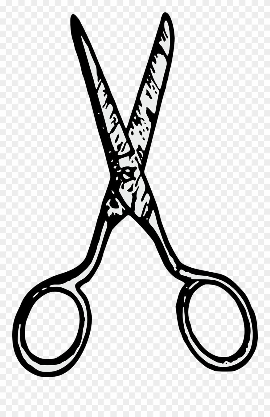 Drawing Ubisafe Haircut Clip Royalty Free Huge - Tesoura De Barbeiro Png Transparent Png