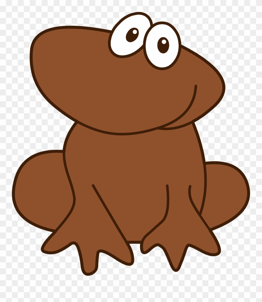 Brown Hair Clipart - Frog And Tadpole Clipart - Png Download