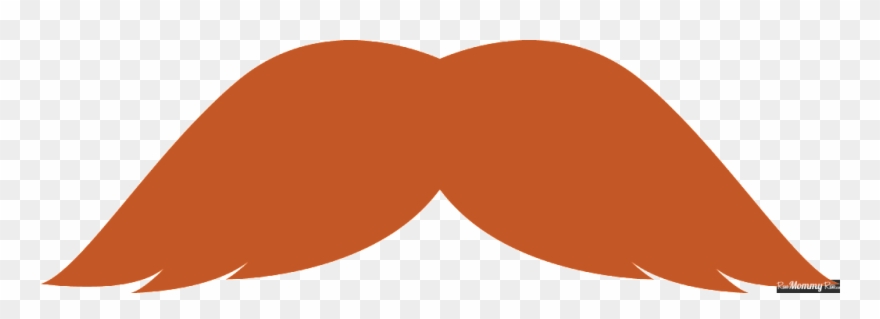 Movember - Orange Moustache Clipart Png Transparent Png