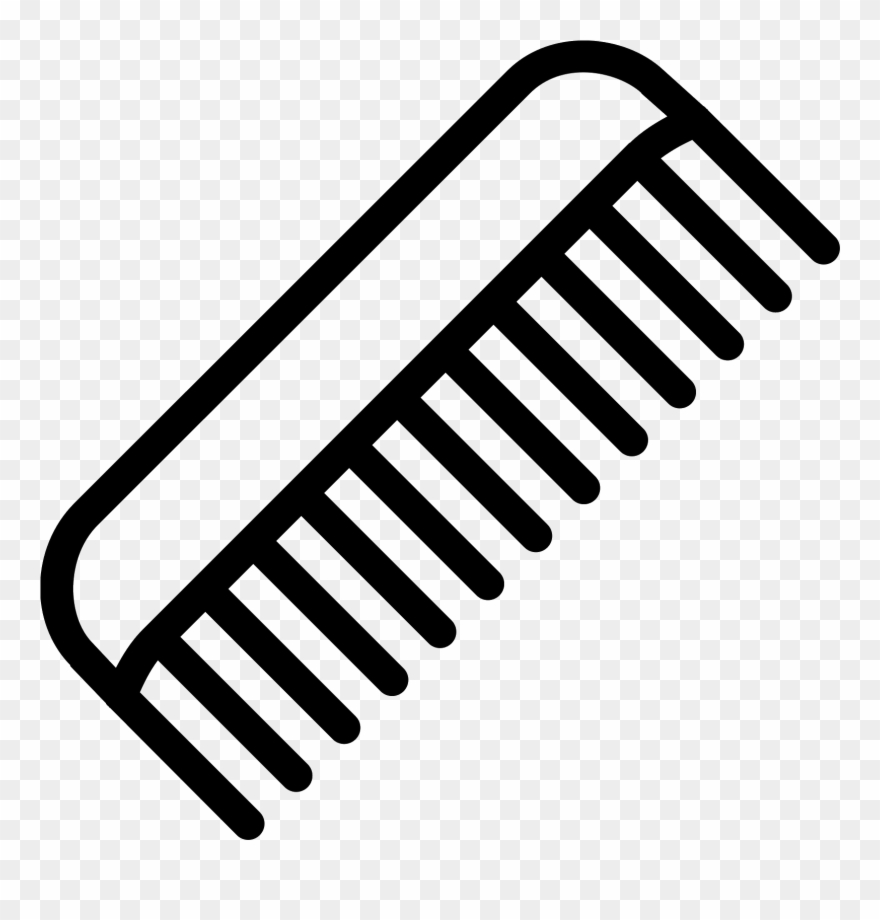 The Comb Is Small With Tons Of Little Sharp Blades - Comb Barber Icon Png Clipart