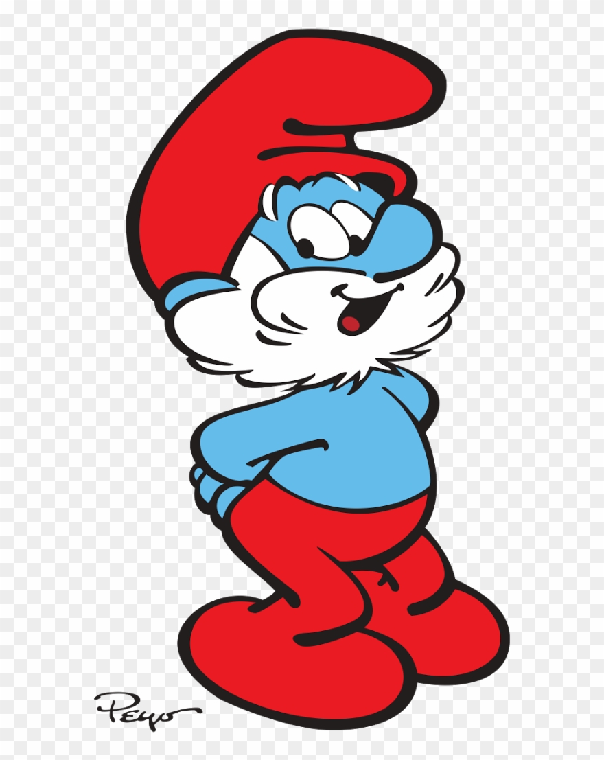 Honorable Mention Goes To Papa Smurf - Papa Smurf Clipart