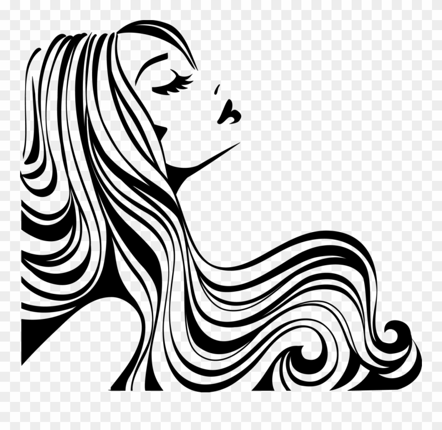 Silhouette Salon At Getdrawings - Vintage Hair Salon Clip Art - Png Download