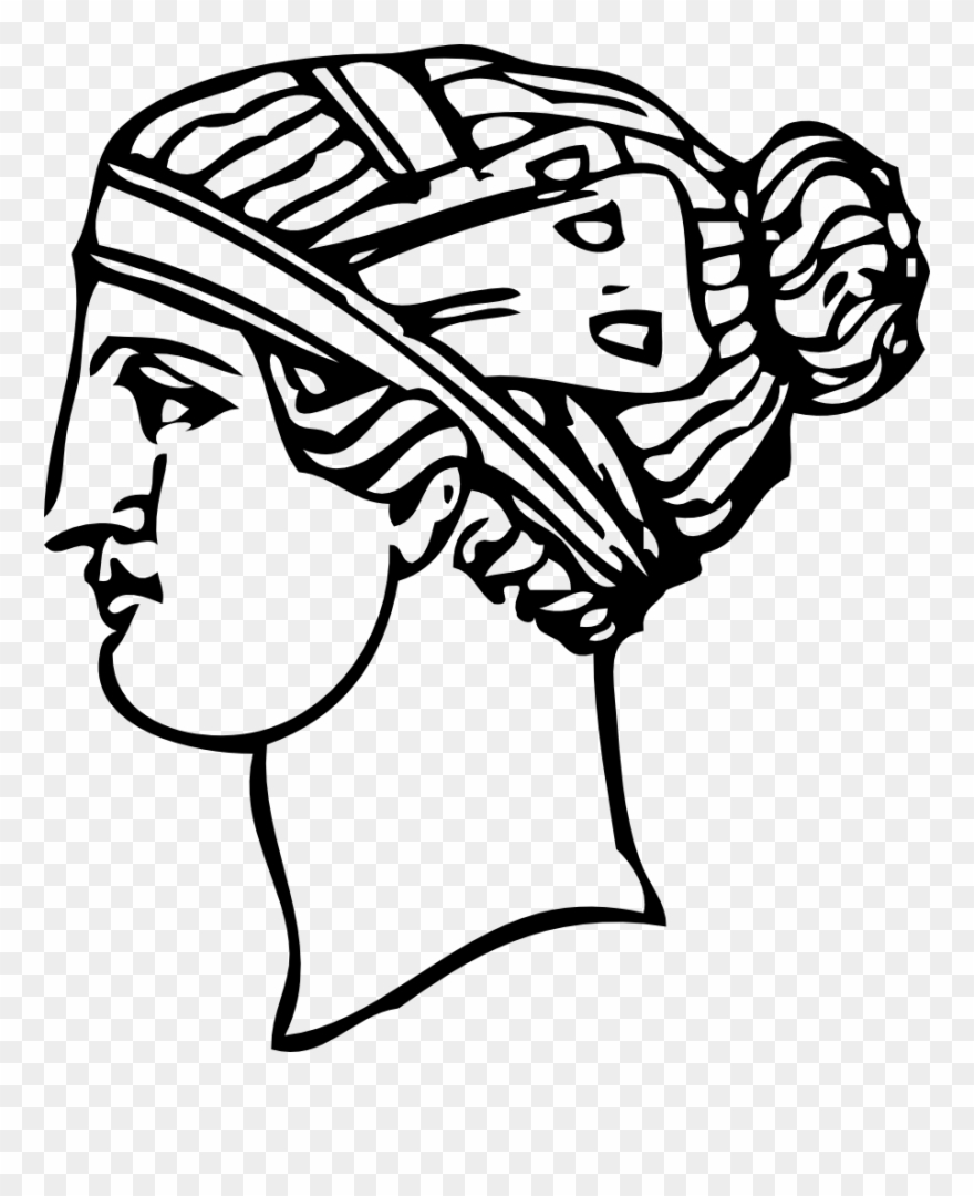 Grecian Hairdressing - Grecia Antigua Png Clipart