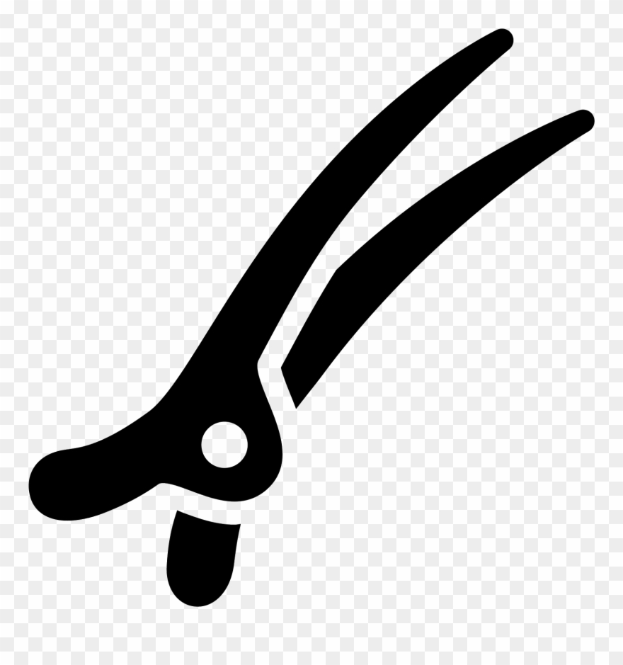 Hair Clip Filled Icon - Barrette - Png Download