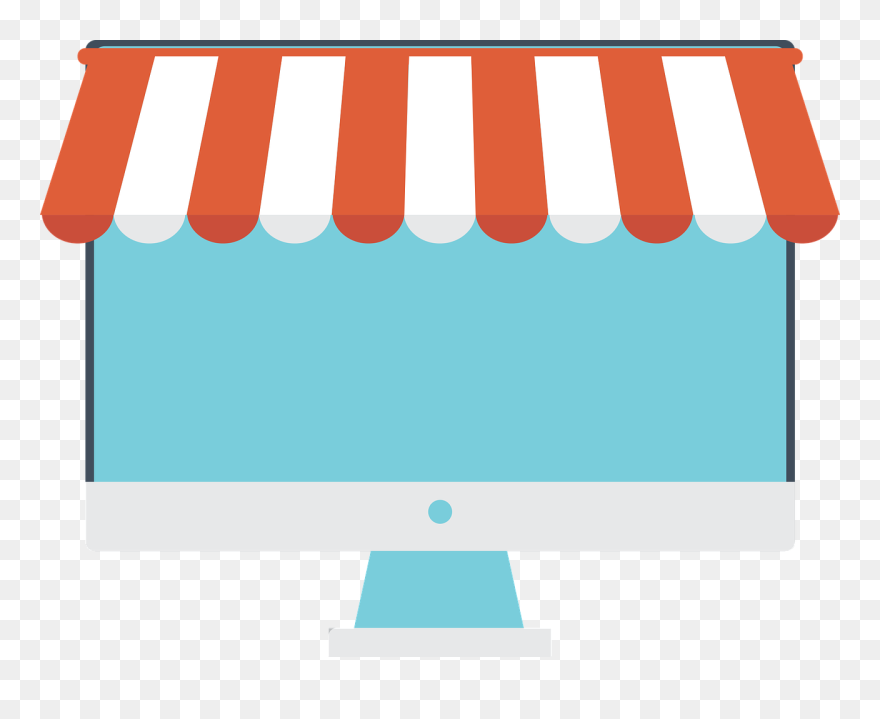 Shop Vector Online Shopping - Online Store Graphic Clipart
