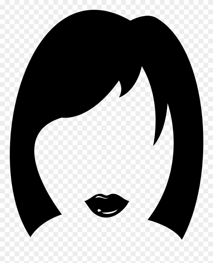 Haircut Clipart Woman Hair - Women's Hair Icon - Png Download