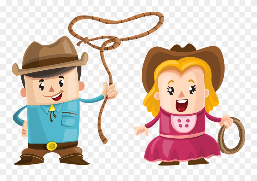 Archives My Calgary Southcentre Shopping Centre Stampede - Cartoon Cowboy And Girl Clipart