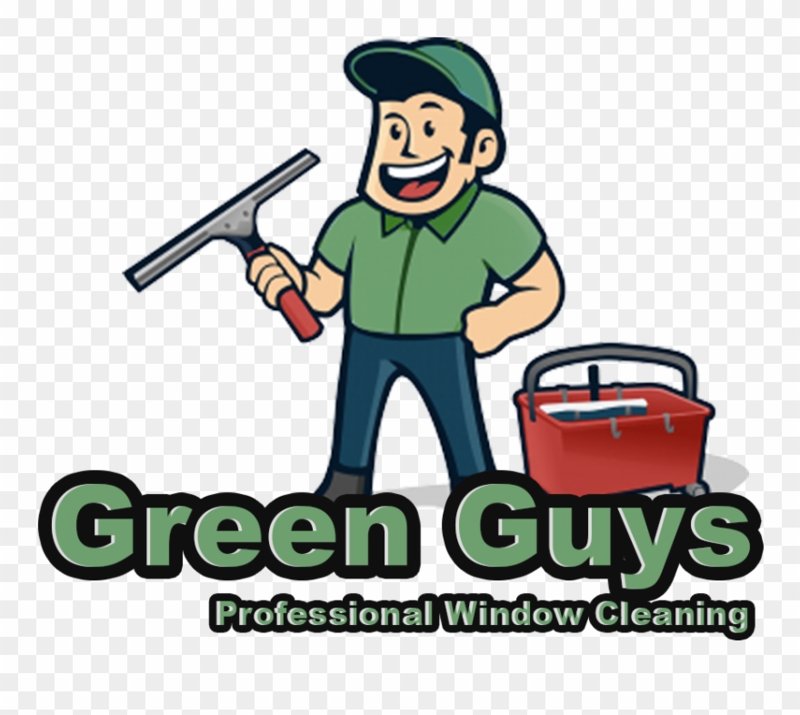 Green Guys Cleaning - Window Cleaner Clipart