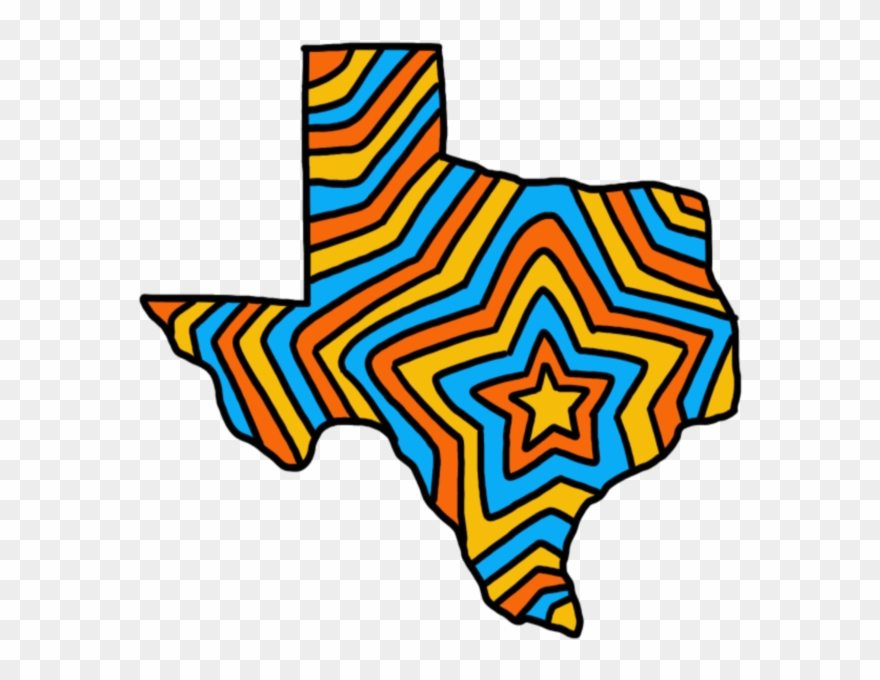 The State Of Texas Venture Capital - Houston Heart On Texas Map Clipart