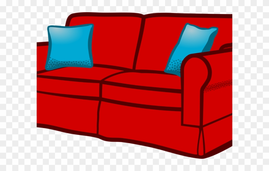 Sofa Clipart - Purple Sofa Clipart - Png Download