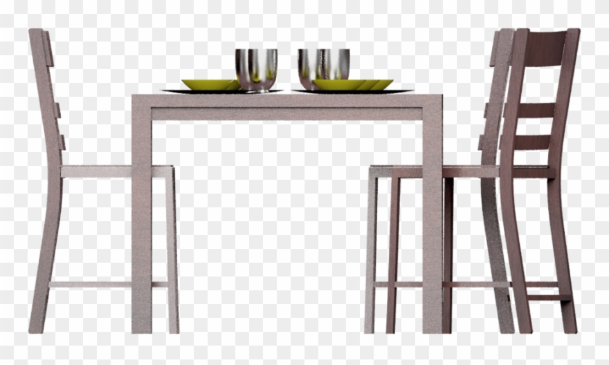 Table Chair Side Png Clipart Bar Stool Table Chair - Dining Table Front View Transparent Png
