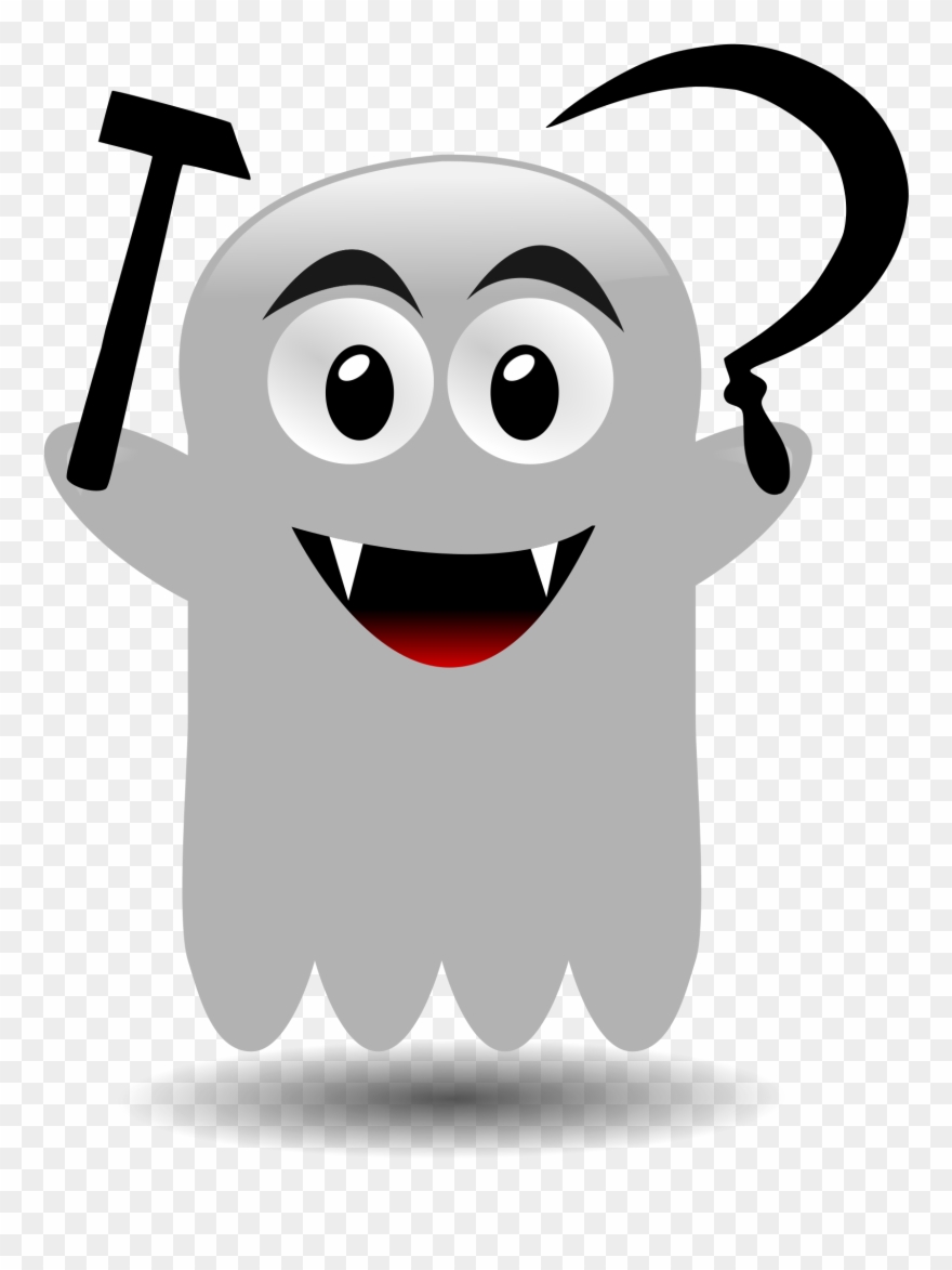 Ghost Character Cartoon Drawing Spirit - Ghost Clip Art - Png Download
